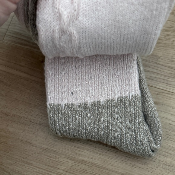 BearPaw Tan and White Casual Crew Socks - Picture 4 of 4